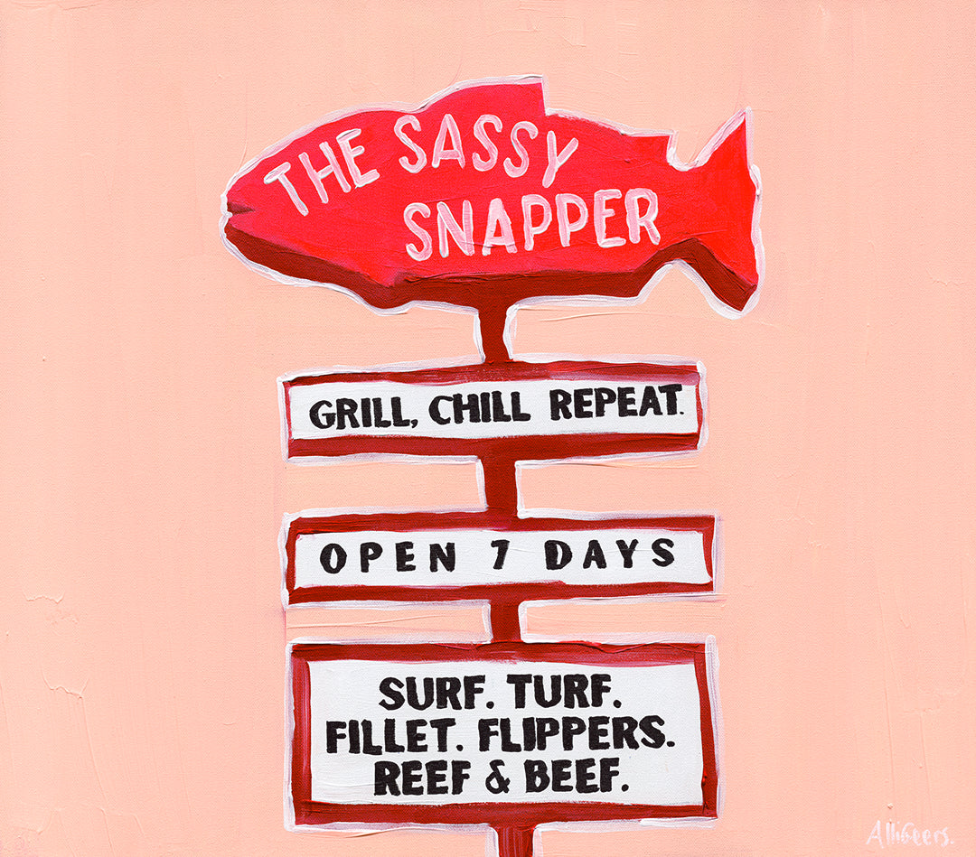 The Sassy Snapper - PRINT