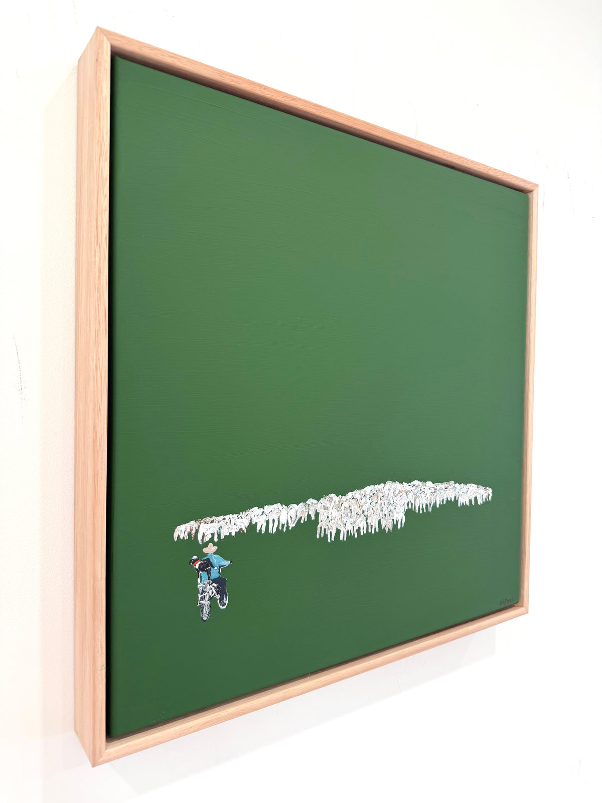 Where is the green sheep