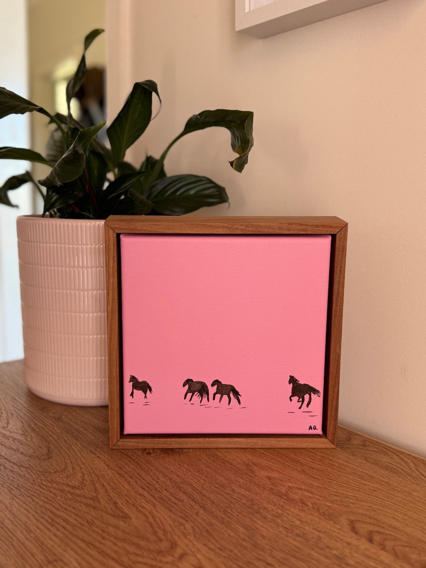 Pink horses