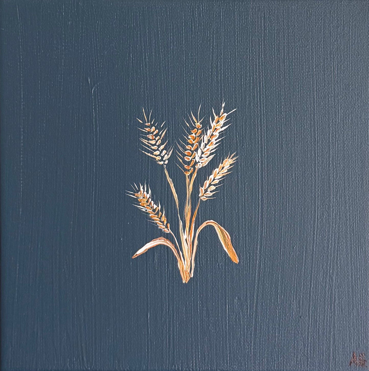 Blue wheat stalk