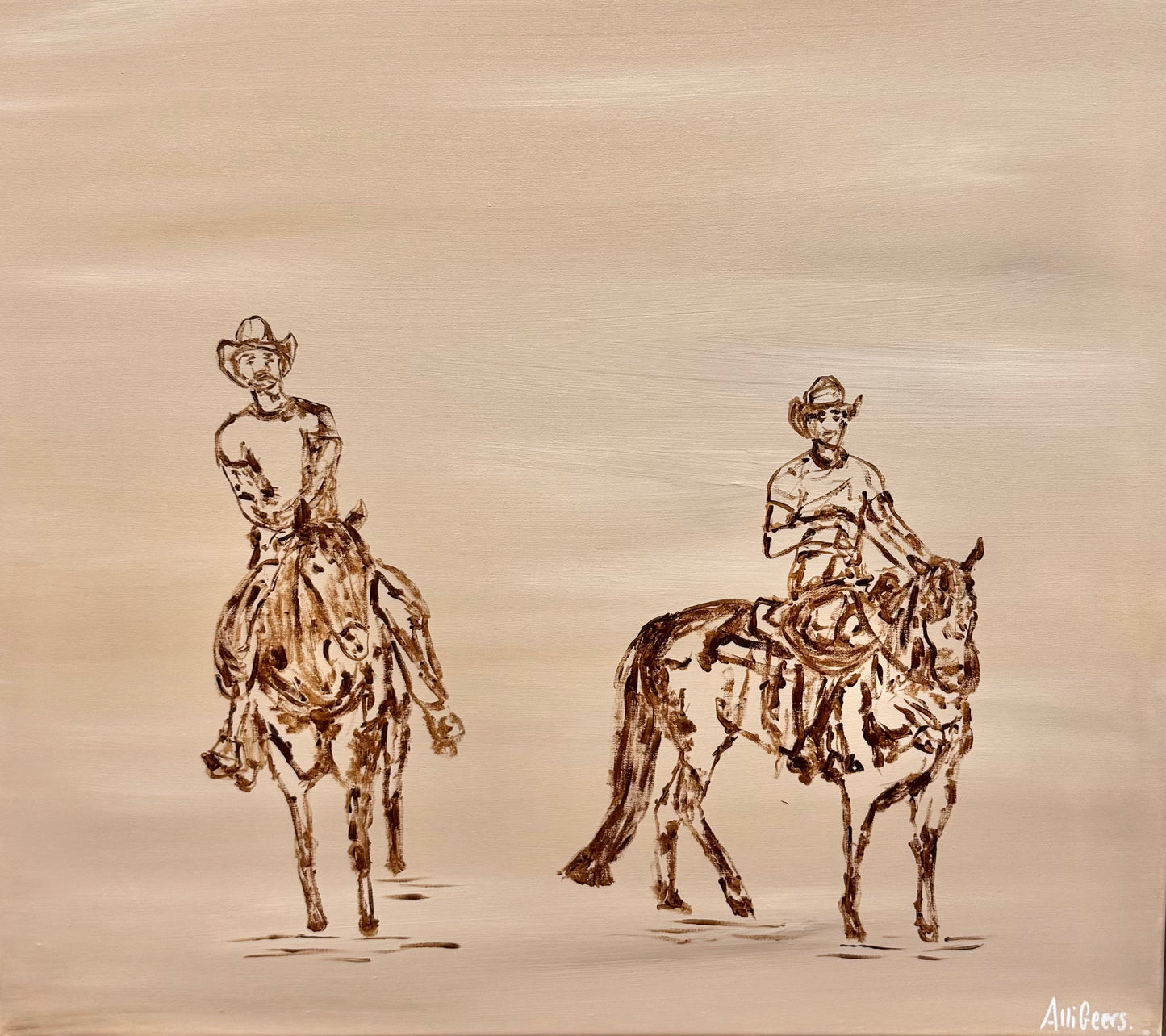 Post in the saddle