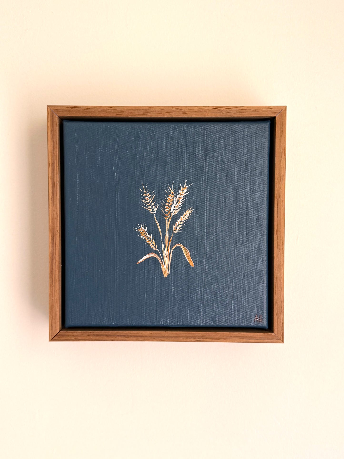 Blue wheat stalk