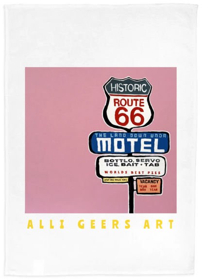 If route 66 was Aussie TEA TOWEL